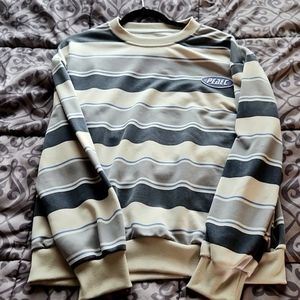 Striped white and blue long sleeve